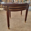 Wooden round coffee table Emma d600