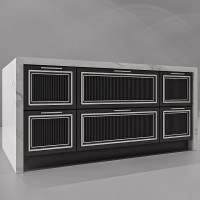 Island 1910x1100x910h drawers-doors kitchen Manhattan
