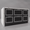 Island 1610x1030x910h drawers-door kitchen Manhattan