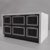 Island 1610x1030x910h drawers drawers kitchen Manhattan