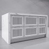 Island 1610x1030x910h drawers drawers kitchen Manhattan