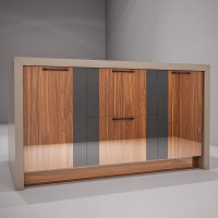 Island 1610x1030x910h drawers-door kitchen Flame