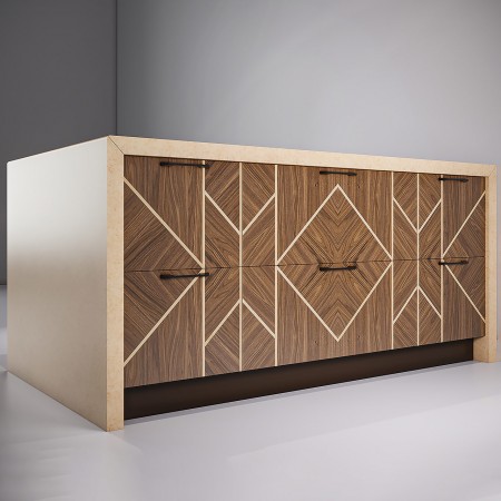 Island 1910x1100x910h drawers-door kitchen Venice