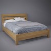 Wooden double bed "Bergen" 160x200