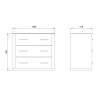 Chest of drawers for clothes Charlotte 90x100x51