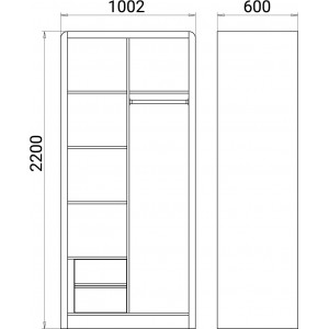 Two-door wardrobe Iris. Photo 3