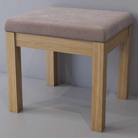Pouf wooden Bergen 43x40x45
