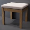 Pouf wooden Warsaw 43x40x45