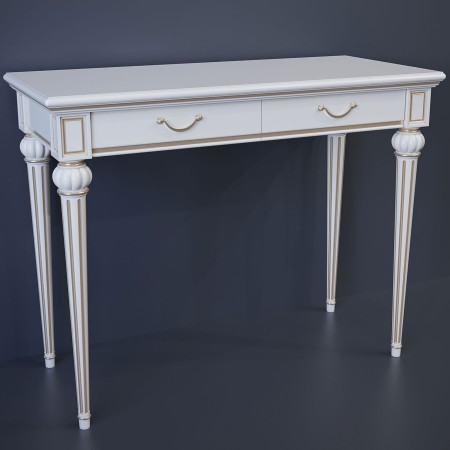 Dressing table 76x100x45 on legs with a mirror 100x85x9.2 Angelica (mini)