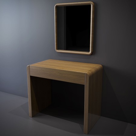 Dressing table and mirror from the Iris collection