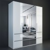 Four-door wardrobe 220x190x60.3 Naples