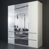 Four-door wardrobe 220x190x60.3 Naples