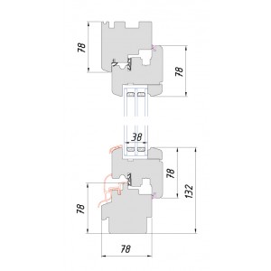 window profile 78 mm. Photo 2
